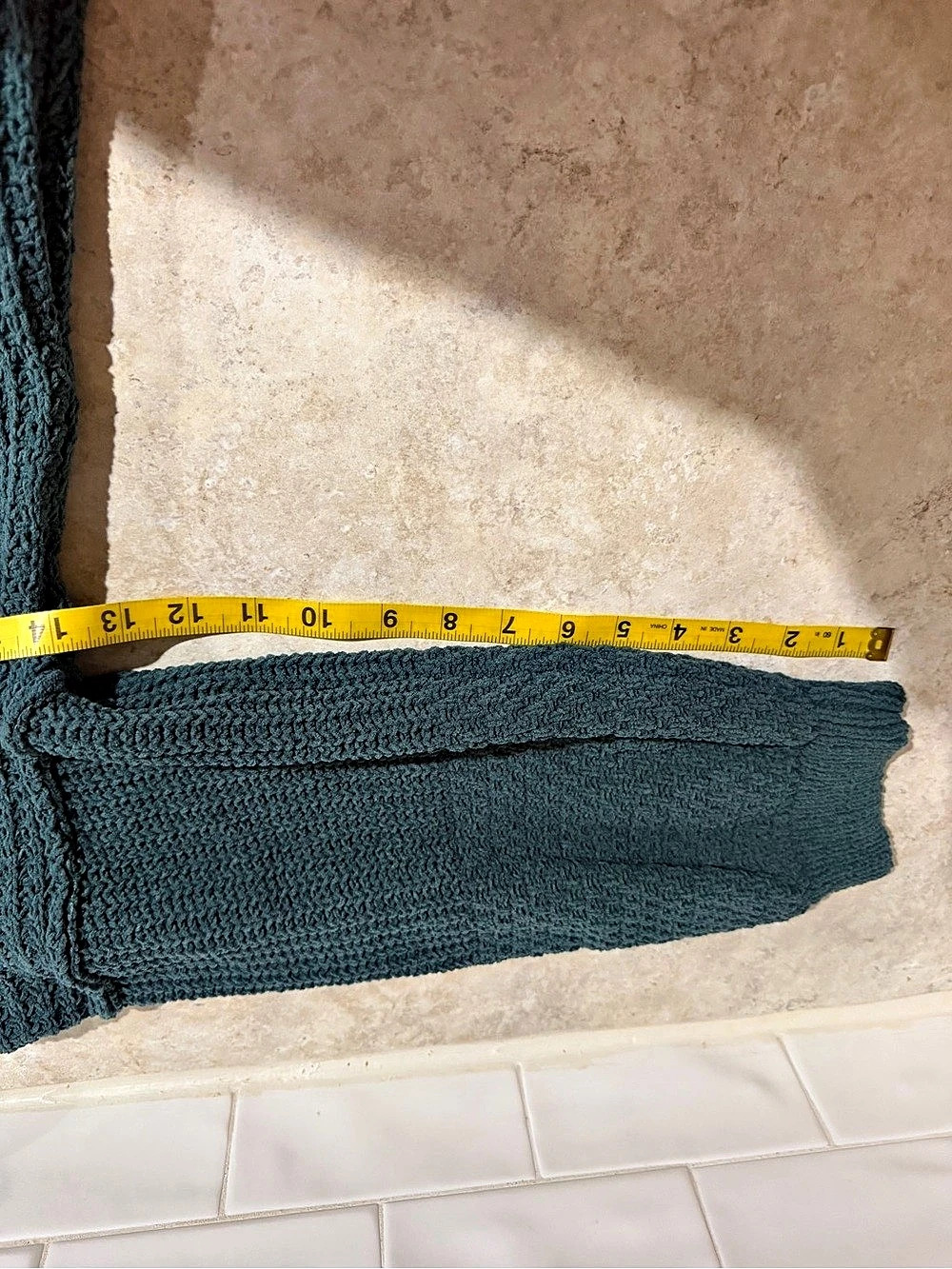 Maurices 3X Wayfarer Chenille Teal V Neck Blouson Sleeve Sweater Plus Size - Picture 11 of 12